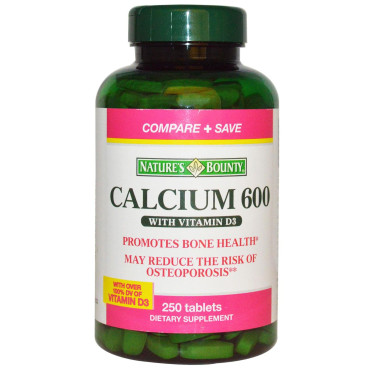 Nature's Bounty Calcium 600 with Vitamin D3 - B008HTVC3K