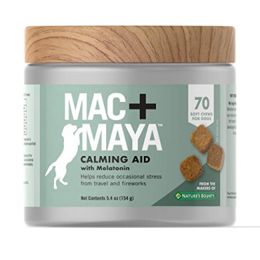 Nature's Bounty Mac + Maya Calming Aid with Melatonin For Dogs - B07M79H6GY