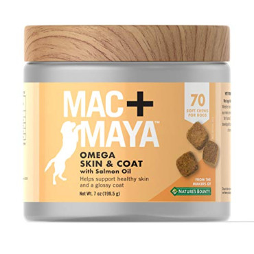Nature's Bounty Mac + Maya Omega Skin & Coat with Salmon Oil For Dogs - B07M7DVMSR