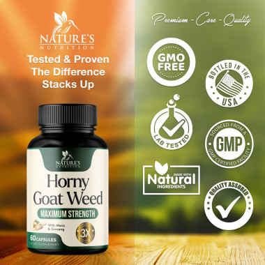 Nature's Nutrition Horny Goat Weed for Men & Women - B07F8G77V2