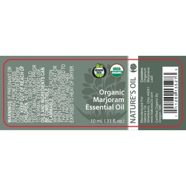 Nature's Oil Marjoram Oil Pure Certified Organic - B07JQ5HTHC