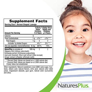 Nature's Plus Source of Life Animal Parade Kid Zinc Lozenges - B002B34CV2