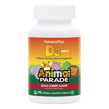 Nature's Plus Source of Life Animal Parade Vitamin D3 Natural Black Cherry Flavor - B0027P4S9U