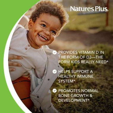 Nature's Plus Source of Life Animal Parade Vitamin D3 Natural Black Cherry Flavor - B0027P4S9U