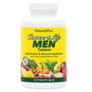 Nature's Plus Source of Life Men Multi-Vitamin and Mineral Supplement with Whole Food Concentrates Iron-Free - B018KUQOWE