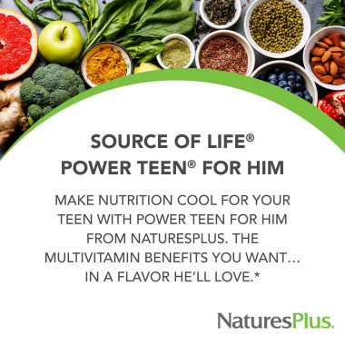 Nature's Plus Source of Life Power Teen For Him Sugar Free - B0038M7LL8