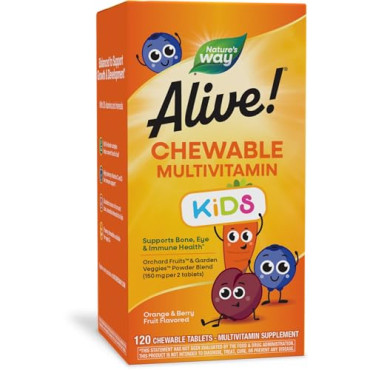 Nature's Way Alive! Children's Chewable Multi-Vitamin Chewable Tablets - B005XNXCMC