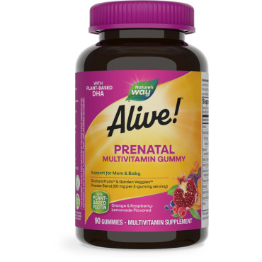 Nature's Way Alive! Prenatal Multi-Vitamin with Plant DHA Gummies - B01KGLIVCQ