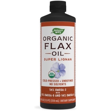 Nature's Way Organic EFAGold Flax Oil Super Lignan - B000F4WR16