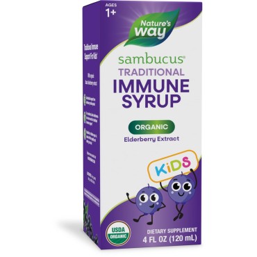 Nature's Way Organic Sambucus Syrup for Kids Standardized Elderberry - B005SAS9CI