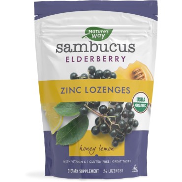 Nature's Way Sambucus Zinc Lozenges - B07639F1CZ