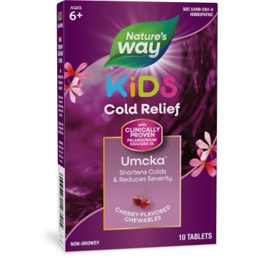 Nature's Way Umcka ColdCare Kids Chewable Tablets - B07GTRRYCS