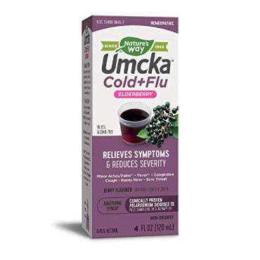 Nature's Way Umcka Elderberry Intensive Cold+Flu Soothing Syrup - B009NTEZM8