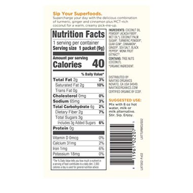 Navitas Organics Latte Superfood Drink Mix Turmeric - B07S45KQ65