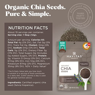 Navitas Organics Organic Chia Seeds - B004IWYB0Q