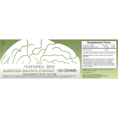 Nootropics Depot Agmatine Sulfate - B01B6E2DH6