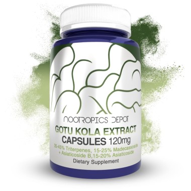 Nootropics Depot Gotu Kola Supports Healthy Stress Levels - B07H8NK8Y1