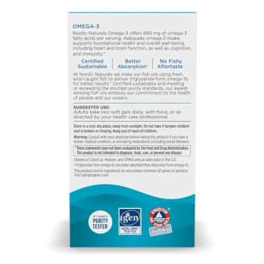 Nordic Naturals Omega-3 Purified Fish Oil - B002CQU55K