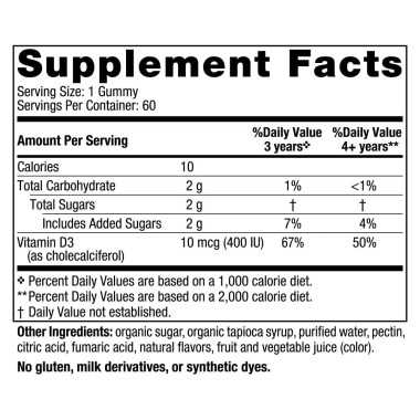 Nordic Naturals Vitamin D3 Gummies Kids - B01DAKIH10