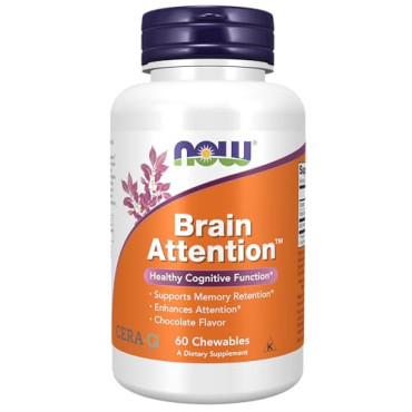 Now Foods Brain Attention Natural Chocolate Flavor - B074CBFWRN