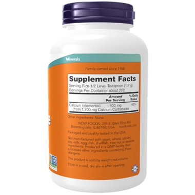 NOW Foods Calcium Carbonate - B004421K68