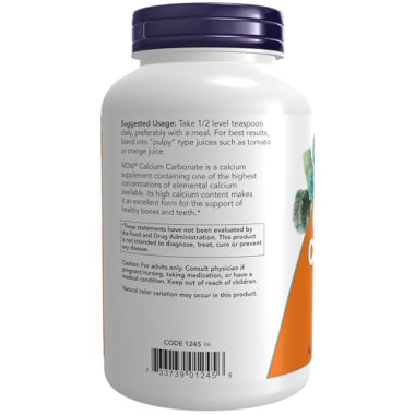 NOW Foods Calcium Carbonate - B004421K68