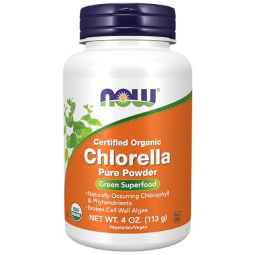 Now Foods Certified Organic Chlorella Pure Powder - B0014M3G4A