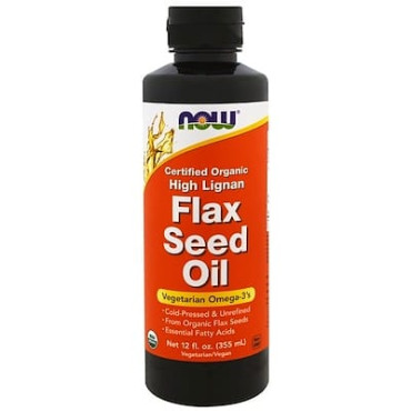 Now Foods Certified Organic High Lignan Flax Seed Oil - B006I7JLDG