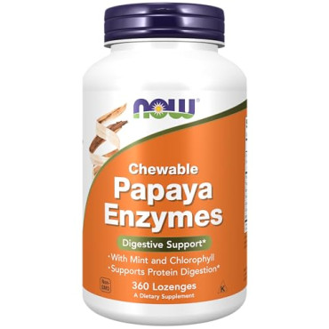 Now Foods Chewable Papaya Enzymes Digestive Support - B0014UABCW