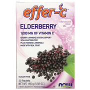 Now Foods Effer-C Effervescent Drink Mix Elderberry - B007CDSFB4