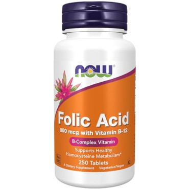 Now Foods Folic Acid with Vitamin B-12 - B0009U84Z4