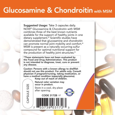 Now Foods Glucosamine & Chondroitin with MSM - B0013OSMRK