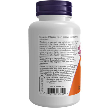 NOW Foods High Potency Melatonin - B003KLROVY