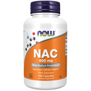 NOW Foods NAC (N-Acetyl Cysteine)600 mg with Selenium & Molybdenum - B000MGWFWI