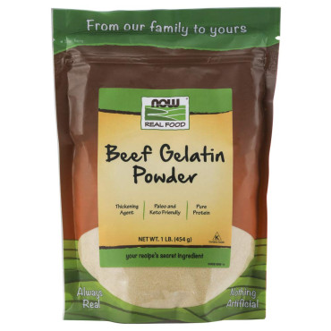 Now Foods Real Food Beef Gelatin Powder - B000MGR302