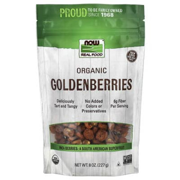 Now Foods Real Food Certified Organic Golden Berries - B009KZ3DWI
