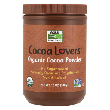 Now Foods Real Food Cocoa Lovers Organic Cocoa Powder - B000ISZ310