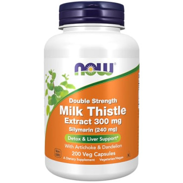Now Foods Silymarin Milk Thistle Extract with Artichoke & Dandelion Double Strength - B003O1RCO4