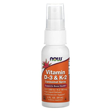 Now Foods Vitamin D-3 & K-2 Liposomal Spray - B0045MJNCU