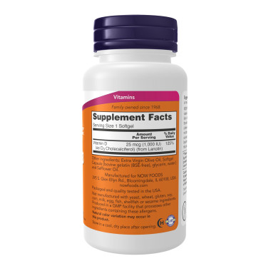 NOW Foods Vitamin D3 - B0025P0ZEY