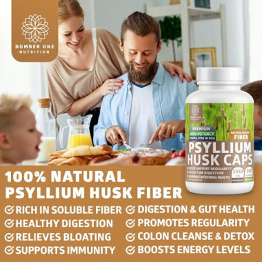 Number One Nutrition Psyllium Husk Helps Support Regularity - B07VMT6XJF