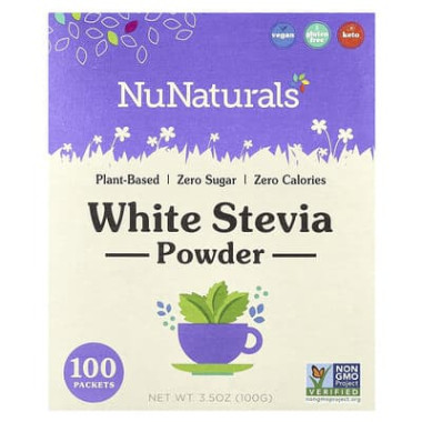 NuNaturals NuStevia White Stevia Powder - B00068PCTK