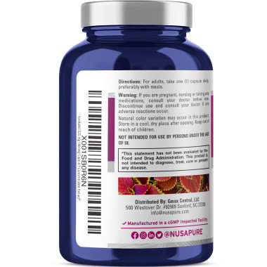 NusaPure Forskolin Gluten and GMO Free - B07D5CWJ6T