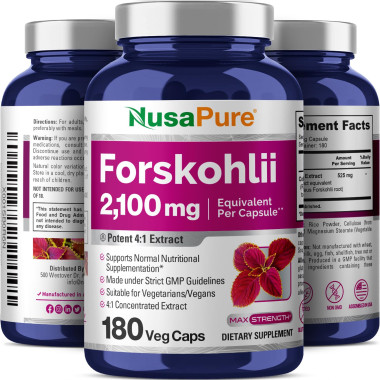 NusaPure Forskolin Gluten and GMO Free - B07D5CWJ6T