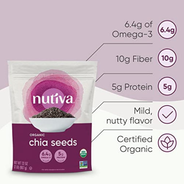 Nutiva Organic Chia Seed Black - B00AQFGL3O