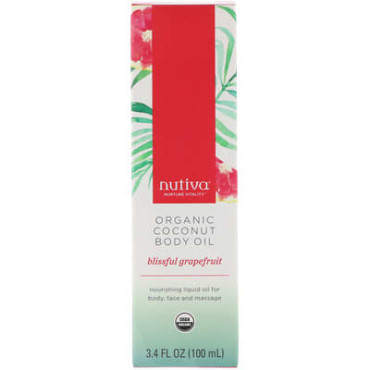 Nutiva Organic Coconut Body Oil Blissful - 