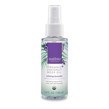 Nutiva Organic Coconut Body Oil Calming Lavender - B07GRKMCG3