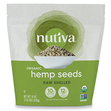 Nutiva Organic Hemp Seed Raw Shelled - B00B42KQ8O