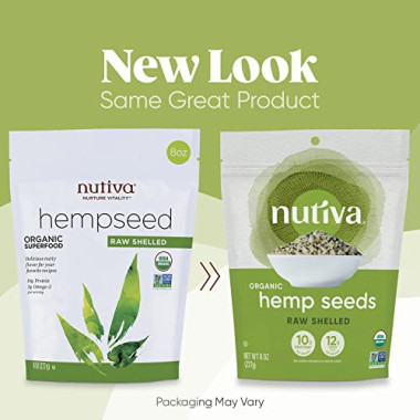 Nutiva Organic Hemp Seed Raw Shelled - B00B42KQ8O