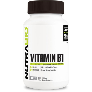 NutraBio Vitamin B1 (Thiamin) Mononitrate - B00BSHMWZK